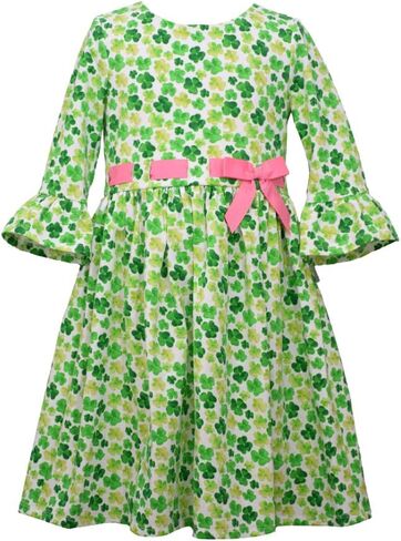 Bonnie Jean Girl's St Patrick's Day Dress - Green Shamrock Dress for Baby, Toddler and Little Girls in Saudi Arabia