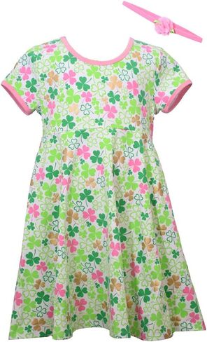 Bonnie Jean Girl's St Patrick's Day Dress - Green Shamrock Dress for Baby, Toddler and Little Girls in Saudi Arabia
