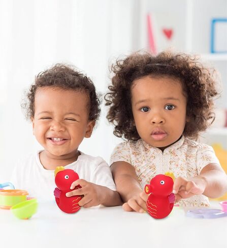 DolliBu Seahorse Bath Buddy Squirter - لعبة حمام مطاطية عائمة على شكل فرس البحر الأحمر، لعبة ممتعة لرش الماء في وقت الاستحمام للأطفال الصغار، لعبة حيوانات لطيفة للحياة البحرية لحوض الاستحمام والشاطئ وحمام السباحة للفتيات والفتيان in Saudi Arabia