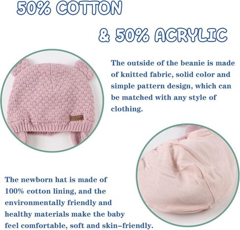 JANGANNSA Cute Knitted Boys Girls Christmas Beanie Warm Earflap Winter Hat Infant Toddler Baby Beanie 0-2Y in Saudi Arabia
