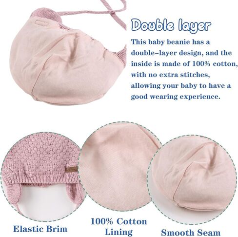 JANGANNSA Cute Knitted Boys Girls Christmas Beanie Warm Earflap Winter Hat Infant Toddler Baby Beanie 0-2Y in Saudi Arabia