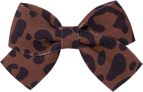 Baby girls leopard print bow hairpin Bow Leopard Hair Bow for women in Saudi Arabia