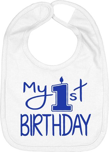 Aiden's Corner Handmade Cute Baby Boy Girl First Birthday Smash Cake Bibs - Birthday Bib in Kuwait