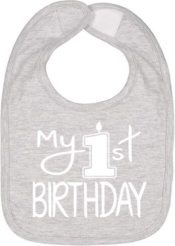 Aiden's Corner Handmade Cute Baby Boy Girl First Birthday Smash Cake Bibs - Birthday Bib in Kuwait