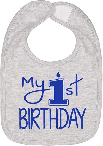Aiden's Corner Handmade Cute Baby Boy Girl First Birthday Smash Cake Bibs - Birthday Bib in Kuwait