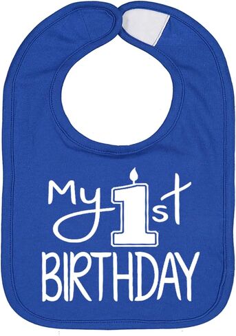 Aiden's Corner Handmade Cute Baby Boy Girl First Birthday Smash Cake Bibs - Birthday Bib in Kuwait