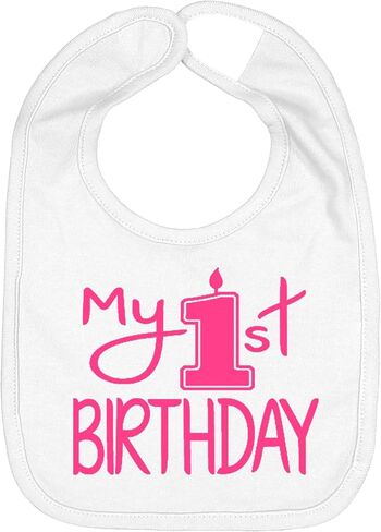 Aiden's Corner Handmade Cute Baby Boy Girl First Birthday Smash Cake Bibs - Birthday Bib in Kuwait