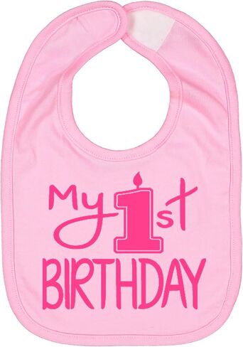 Aiden's Corner Handmade Cute Baby Boy Girl First Birthday Smash Cake Bibs - Birthday Bib in Kuwait