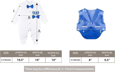 مجموعة هدايا من 5 قطع من Lilax Baby Boy Jewels Crown Tuxedo Outfit Layette لعمر 0-3 أشهر in Kuwait