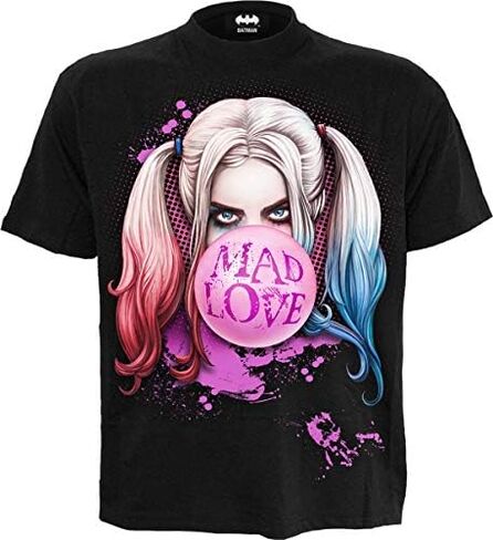 DC Comics - Harley Quinn - Mad Love - Front Print T-Shirt Black in Saudi Arabia