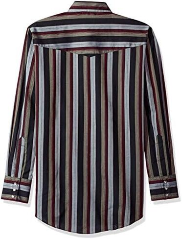 ELY CATTLEMAN Men's Long Sleeve Stripe Western Shirt in Saudi Arabia