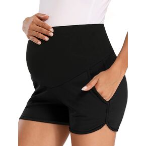 شورت نسائي للحمل من fitglam فوق البطن أثناء الحمل والجري بيجامة للنوم مع جيوب in Kuwait