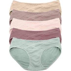 Kindred Bravely Under the Bump Maternity Underwear/Pregnancy Panties - Bikini 5 Pack