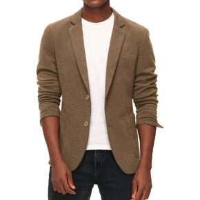 PJ PAUL JONES Men's Casual Knit Blazer Suit Jackets Two Button Lightweight Unlined Sport Coat