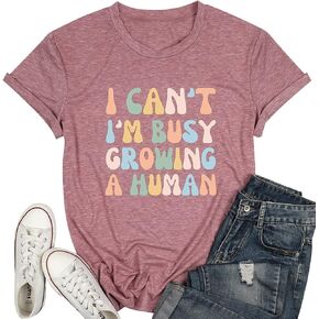 Tewmeu Mama Shirts for Women Funny Pregnancy Announcement Shirt | boy mom gifts，rock mama skull shirts，mama bear shirt in Saudi Arabia