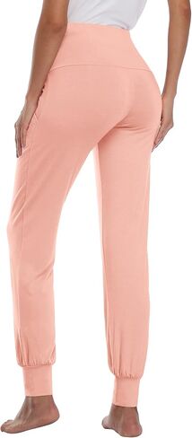 PACBREEZE Women's Maternity Pants Lounge Workout Joggers Over The Belly Pajama Sweatpants Stretchy Pregnancy Pants in Kuwait