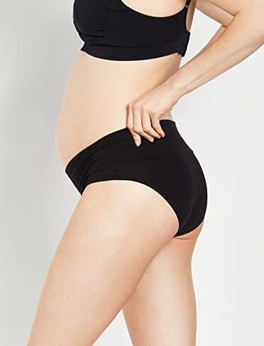 Motherhood Maternity – 3 Pack Maternity Panties – Foldover and Bikini Style Underwear for Pregnancy – Sizes Small to 3X in Saudi Arabia