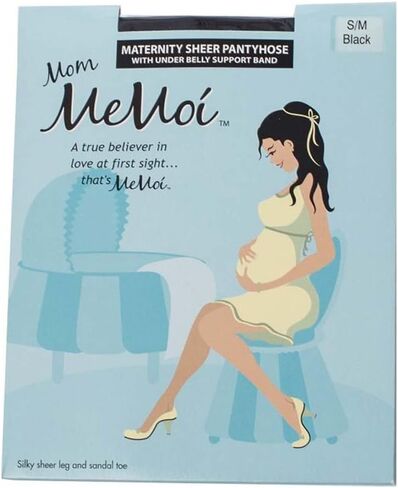 MeMoi Maternity Sheer Pantyhose for Women, 12 Denier Pregnancy Hosiery in Saudi Arabia