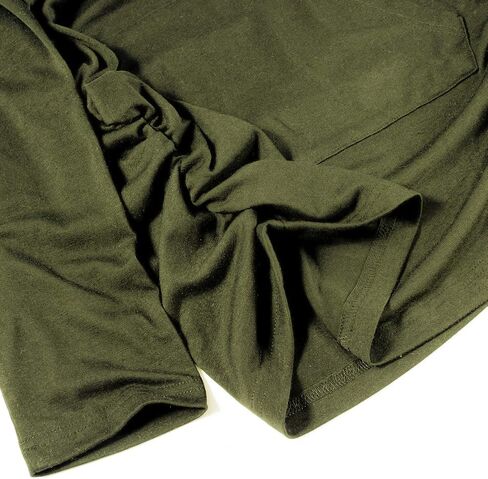 Maternity Hoodie Long Sleeves Shirt Casual Vneck Top Pregnancy Sweatshirt Tunics in Saudi Arabia
