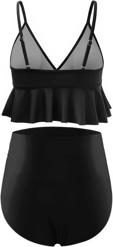 Bhome Maternity Bikini Set Two Pieces Pregnancy Swimsuit Bathing Suits High Waisted Ruffle Summer Swimwear in Saudi Arabia