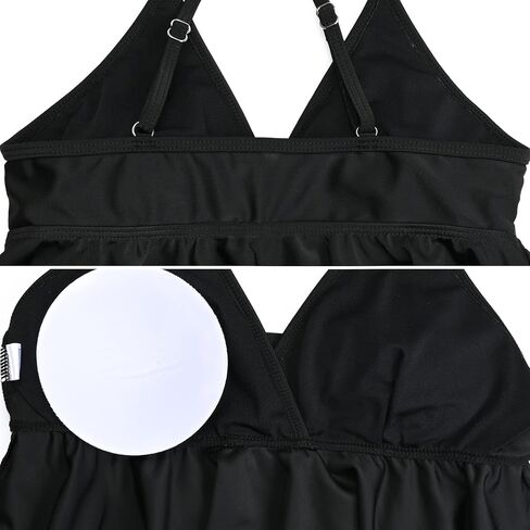 Bhome Maternity Bikini Set Two Pieces Pregnancy Swimsuit Bathing Suits High Waisted Ruffle Summer Swimwear in Saudi Arabia