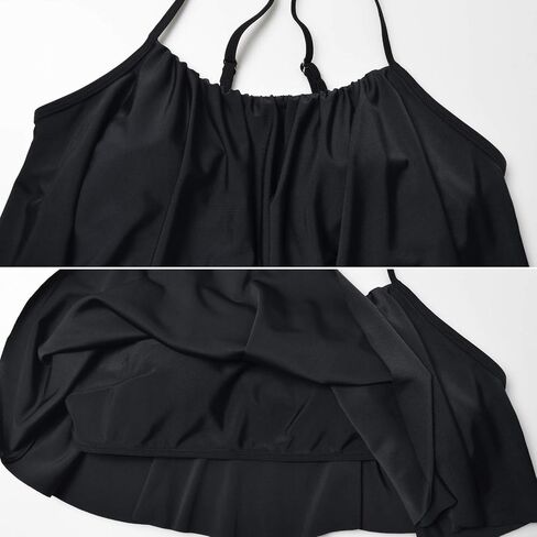 DEBELLY Maternity Bikini Set Two Piece Swimsuit Ruffle Women Bathing Suits High Waist Vintage Pregnancy Swimwear in Saudi Arabia