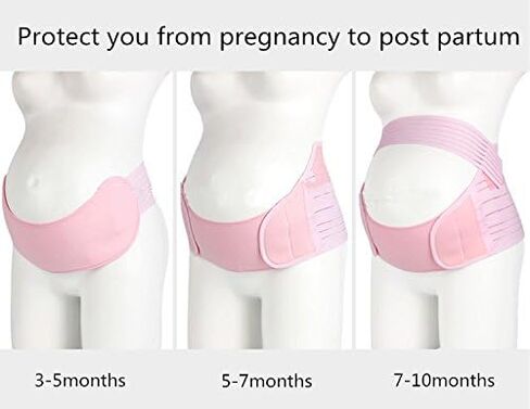 Belly Bands For Pregnant Women, Pregnancy Belly Support Band, Belly Band For Back Support. Pregnancy Must Haves, Belly Support For Pregnancy. Baby Blue Color/Size S in Saudi Arabia