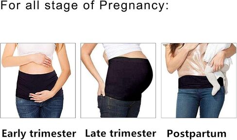 Womens Maternity Belly Band for Pregnancy Non-slip Silicone Stretch Pregnancy Support Belly Belt Bands… in Kuwait