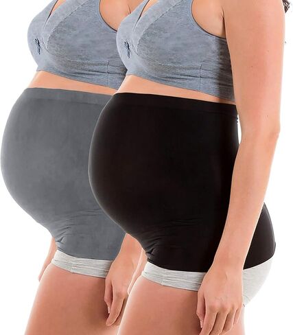 Womens Maternity Belly Band for Pregnancy Non-slip Silicone Stretch Pregnancy Support Belly Belt Bands… in Kuwait