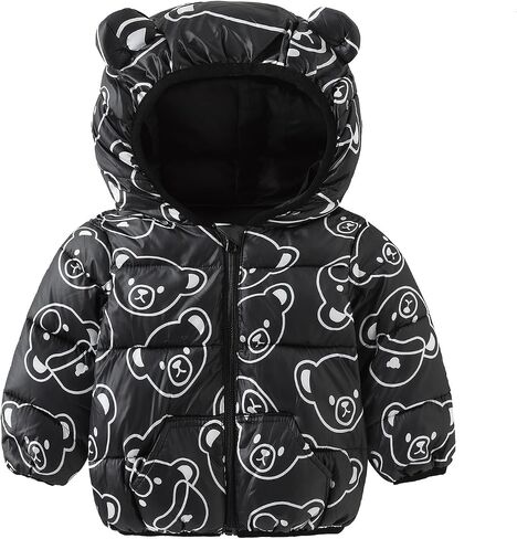 WUSENST Baby Boys Girls Winter Coats Hoods Light Puffer Down Jacket Outwear in Kuwait