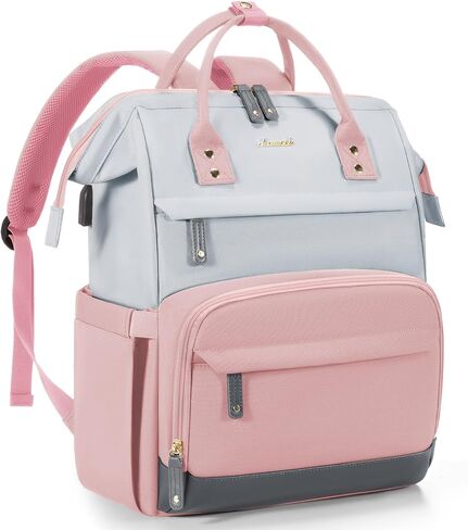 LOVEVOOK Laptop Backpack for Women, 15.6 Inch Work Business Backpacks Purse With Large Capacity, Waterproof Nurse Bag College Bookbag for School, Waterproof Casual Daypack for Travel in Saudi Arabia