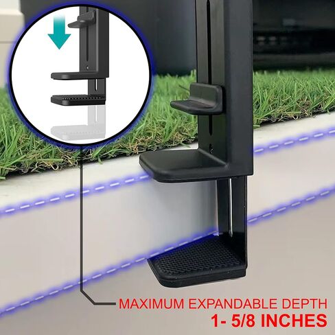 Travel Accessories, Universal Seat Back Tray Table Phone Clip Holder, Adjustable Pocket Size Hands Free Phone Holder Airplane Travel Essentials Compatible with iPhone and Android in Kuwait