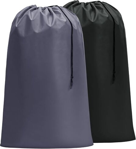 HOMEST XL Wash Me Travel Laundry Bag, Dirty Clothes Organizer Large Enough to Hold 4 Loads of Laundry Easy Fit a Laundry Hamper or Basket Black in Saudi Arabia