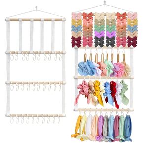 ALinmo Headband Holder Hair Bows Organizer for Girls, Baby Headbands Hair Accessories Organizer Storage Wall Hanging Decor for Toddler Girls Room in Saudi Arabia