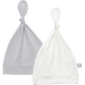 KYTE BABY Bamboo Rayon Baby Beanie Hats Soft Knotted Caps - 2 Pack in Kuwait