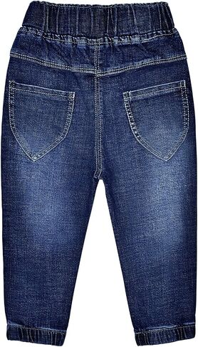 Peacolate 2-10 Years Little&Big Girls Embroidery Super Stretchy Jeans Denim Leggings in Kuwait