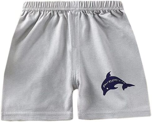 Toddler Baby Boy Shorts 3-Pack Cotton Elastic Waist Breathable Dinosaur Clothes Sizes 9M-5T Kids Comfortable Playwear in Saudi Arabia