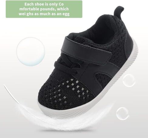 Baby Boys&Girls Shoes Baby Walking Shoes First Walking Shoes Infant Sneakers Crib Shoes for Baby Non-Slip Breathable Shoes 6 9 18 Months in Kuwait