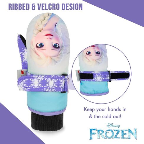 DISNEY Mickey Mouse Toddler Mittens Ages 2-4, Waterproof Toddler Gloves, Mickey Kids Snow Mittens, 3M Thinsulate Gloves in Saudi Arabia