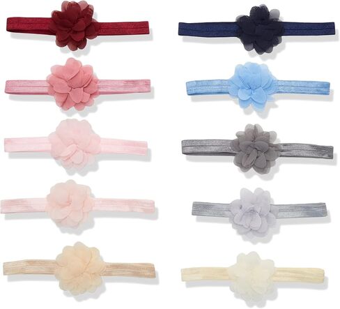 Hudson Baby Cotton and Synthetic Headbands, Size 0-24 Months in Saudi Arabia
