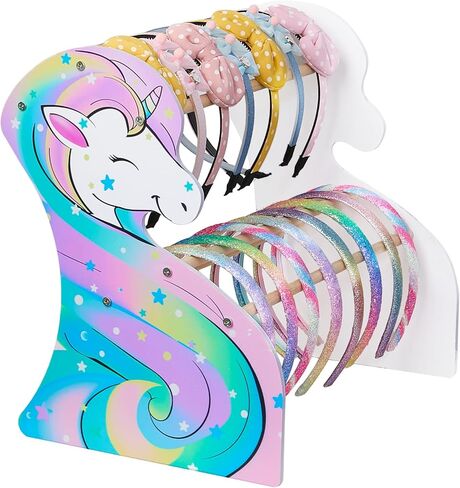 FIOBEE Girls Headband Holder Organizer Unicorn Headband Storage Hair Accessories Organizer Hairband Display Stand Home Room Decors for Kids in Saudi Arabia