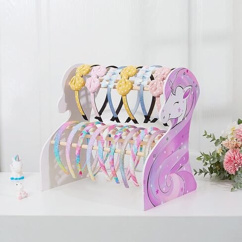 FIOBEE Girls Headband Holder Organizer Unicorn Headband Storage Hair Accessories Organizer Hairband Display Stand Home Room Decors for Kids in Saudi Arabia
