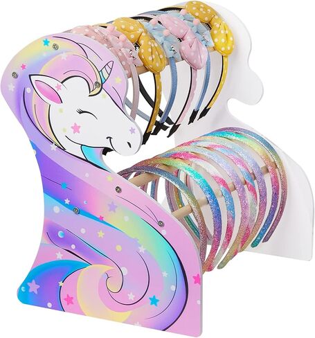 FIOBEE Girls Headband Holder Organizer Unicorn Headband Storage Hair Accessories Organizer Hairband Display Stand Home Room Decors for Kids in Saudi Arabia