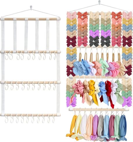 ALinmo Headband Holder Hair Bows Organizer for Girls, Baby Headbands Hair Accessories Organizer Storage Wall Hanging Decor for Toddler Girls Room in Saudi Arabia