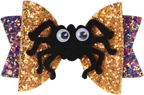 Baby Rose Halloween Headband Infant Pumpkin Hairband Bow Hair Clips (4pc clips) in Saudi Arabia