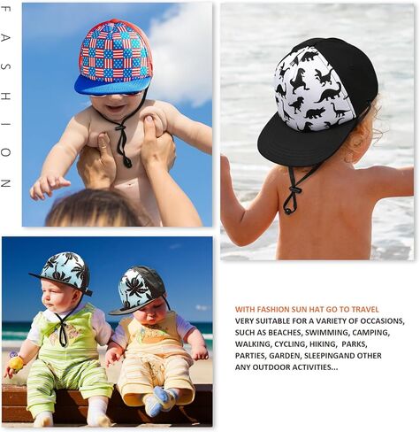 Kids Baseball Hat Visor, Toddler Boy Girl Sun Protection Hat Cotton Hats,Sun Hat for Baby Little Girls Boys Children in Kuwait