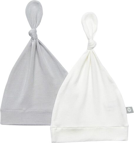 KYTE BABY Bamboo Rayon Baby Beanie Hats Soft Knotted Caps - 2 Pack in Kuwait