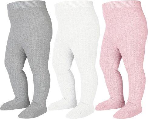 Mini angel Baby الجوارب كابل متماسكة الجوارب الطفل طماق جوارب قطنية سلس جوارب طويلة 3/4 حزمة للرضع والأطفال الصغار 0-4T in Kuwait