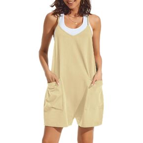 ATHMILE Rompers for Women Summer Casual Short Jumpsuits Overalls Clothes Outfits 2024 Jumpers Loose Fit Girls Maternity