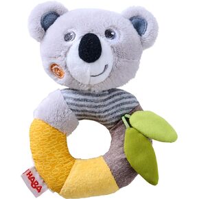 HABA Koala Soft Plush Rattle Ring - Machine Washable Baby Toy in Kuwait